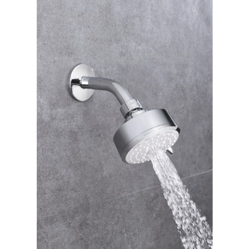26090001 Верхний душ GROHE New Tempesta Cosmopolitan 100 III с кронштейном, хром