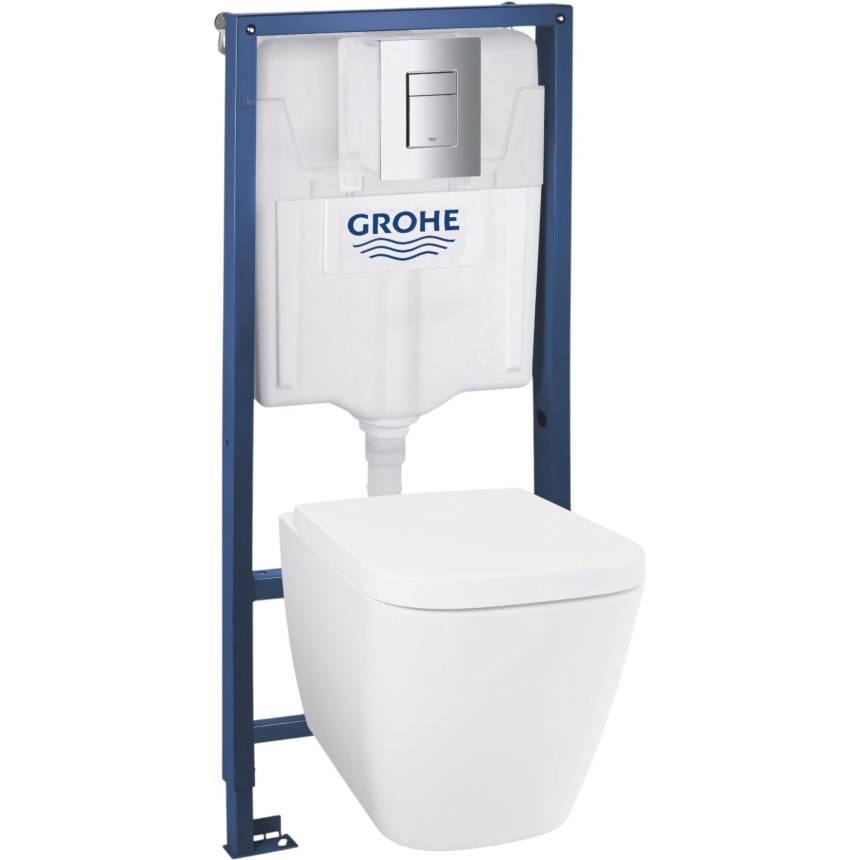 120184SH00 GROHE Rapid SL,4-1,Инсталляция с подвесным унитазом BauEdge Ceramic,панель Skate Cosmo