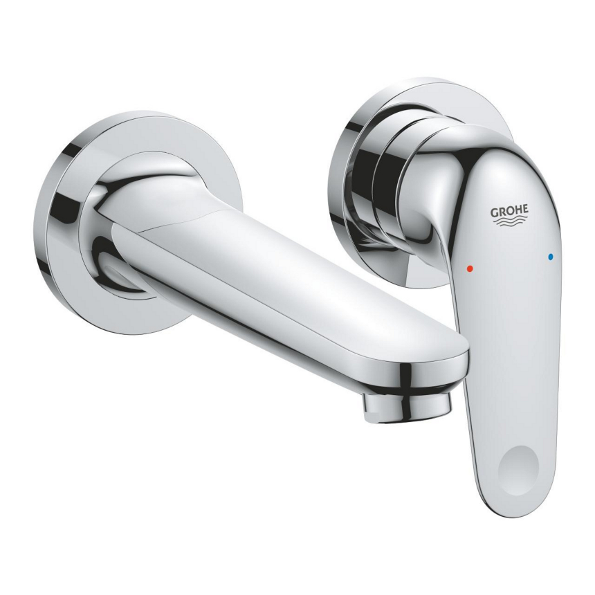 24274001 *Внешняя часть смесителя для раковины GROHE EuroEco на 2 отверстия (вынос 177 мм), хром