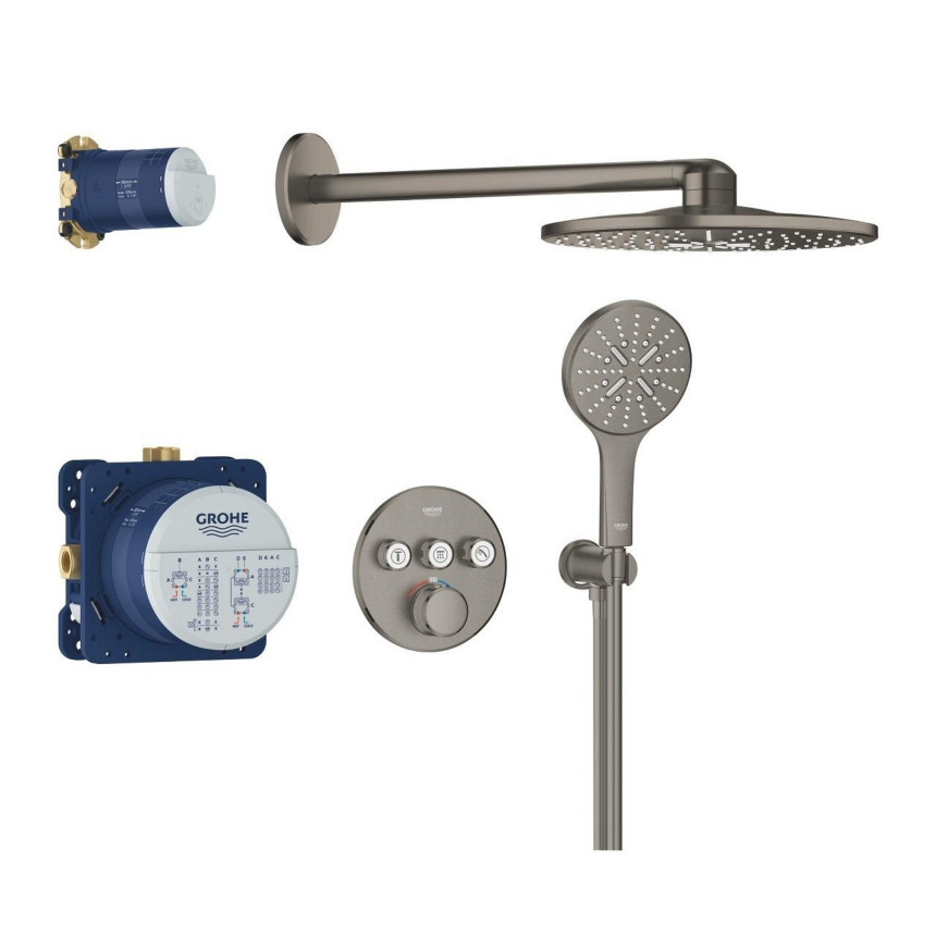 34863AL0 *Набор для комплектации душа GROHE Grohtherm SmartControl 310, темный графит матовый