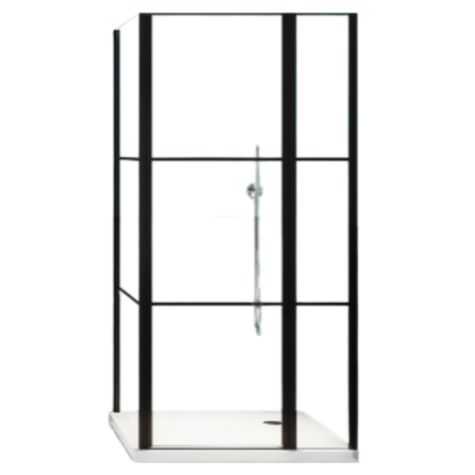 Душевое ограждение Minotti Line 1000*1000 Black