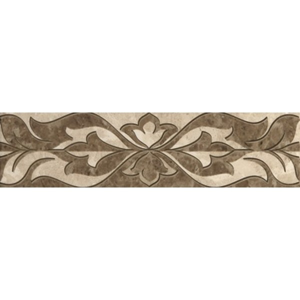 Saloni brown border 01 Бордюр 300*75 РАСПРОДАЖА