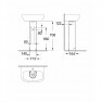 39425000 Пьедестал GROHE Bau Ceramic, альпин-белый