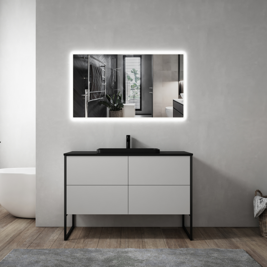 Тумба для ванной комнаты в комплекте с раковиной Minotti Aroma 120см