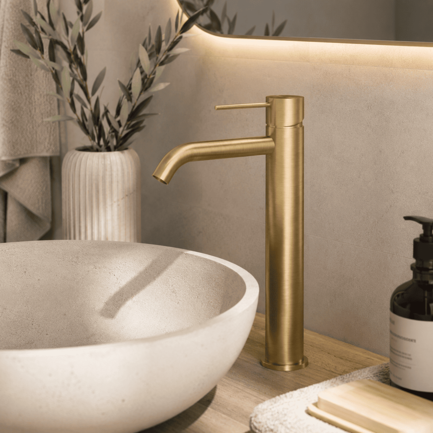 Смеситель для раковины Minotti L-size Style Pro matt gold
