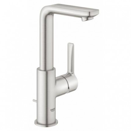 23296DC1 Смеситель для раковины GROHE Lineare New, с донным клапаном, высокий излив, суперсталь