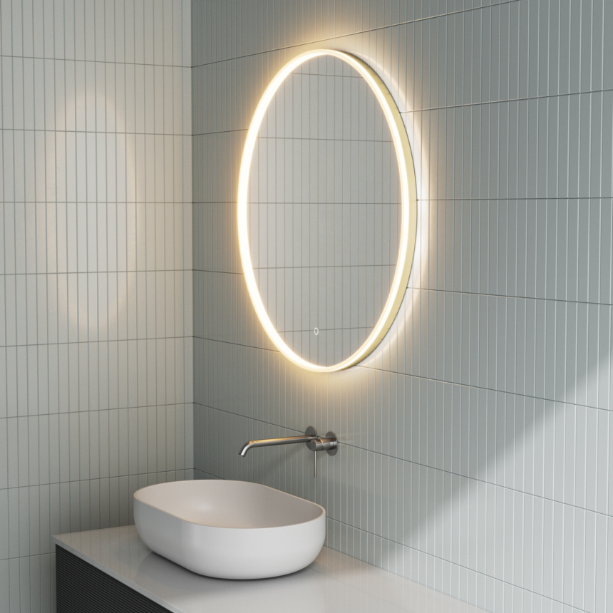 Зеркало с подсветкой Minotti Ronda Gold