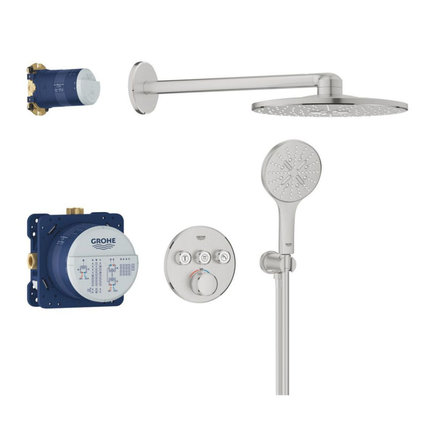 34863DC0 Набор для комплектации душа GROHE Grohtherm SmartControl суперсталь