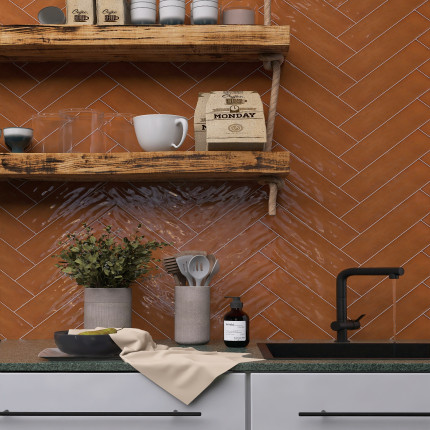 Керамическая плитка M7532P9 orange glossy