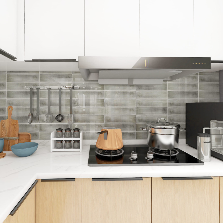 Керамическая плитка M7532P1 light grey glossy