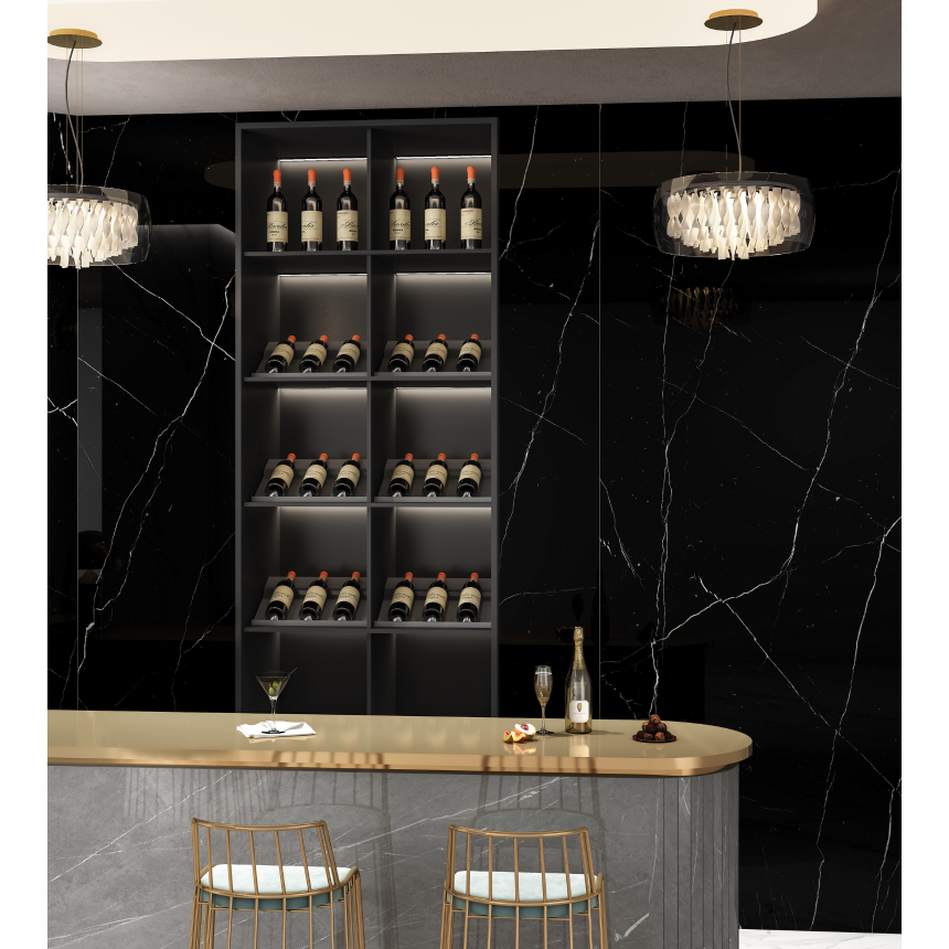 Керамогранит полированный MARQUINA NIGHT 1200*2780