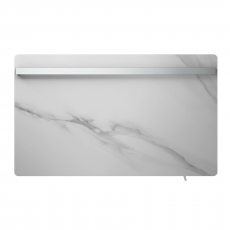 Полотенцесушитель  Электрический с одним держателем LUSSO Stone White 450*750