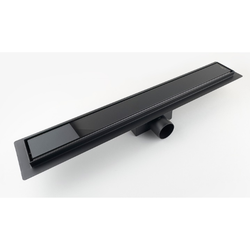 67104970 Душевой трап из нержавеющей стали SS304 боковой Asua armatur URBAN 600*70*67mm черн, стекло