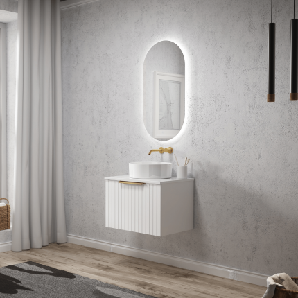 Тумба в комплекте с раковиной Minotti Sola 60см