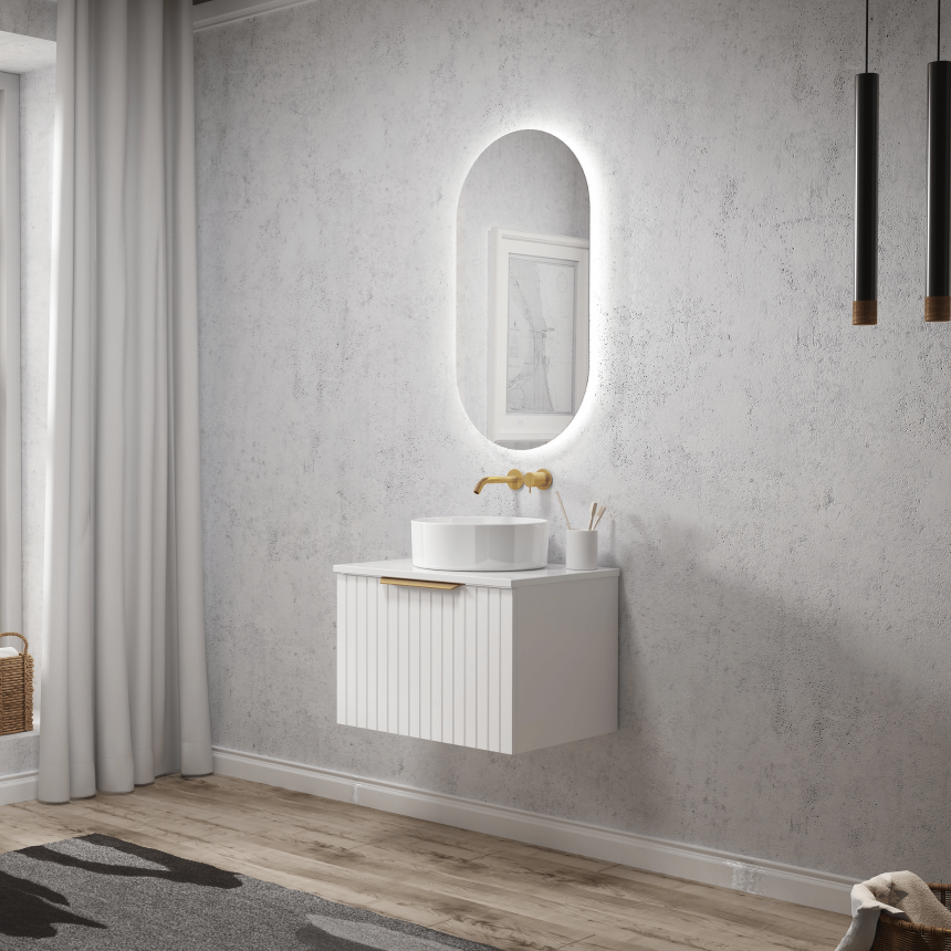 Тумба в комплекте с раковиной Minotti Sola 60см