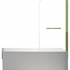 Шторка для ванны Minotti Classic с держателем 1000*1400 gold