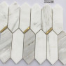 Каменная мозаика FSM2128 polish stone with metal 300*250