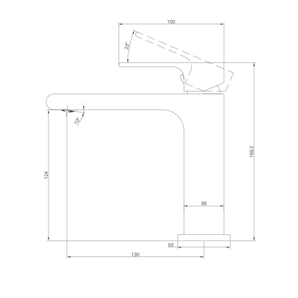 Смеситель для раковины Minotti Joy brushed nickel