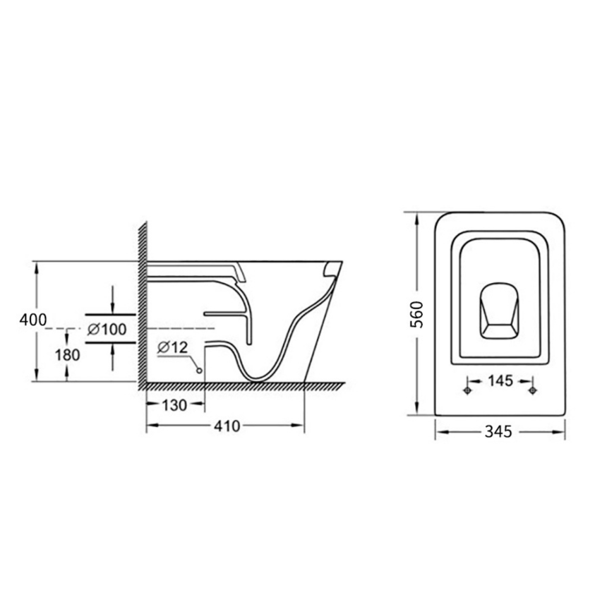 Приставной унитаз Minotti Alto