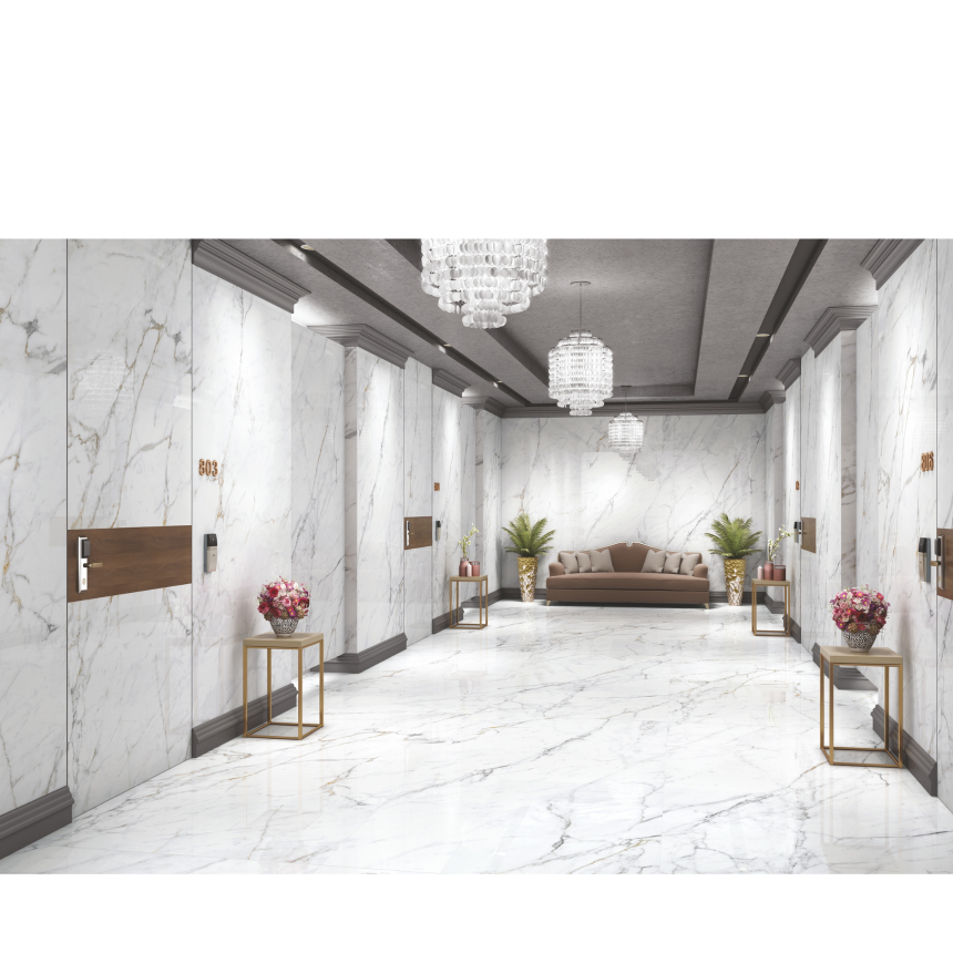 Керамогранит матовый STATUARIO NEX POSH 1200*2780