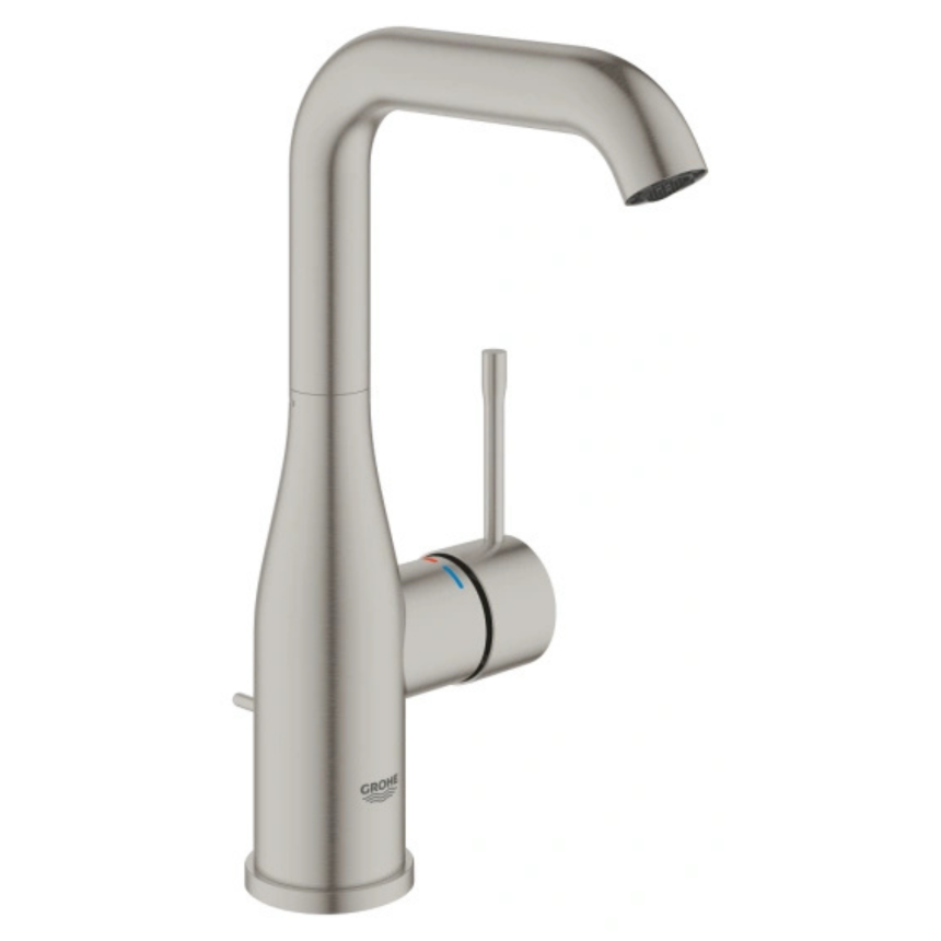 24174DC1 *Смеситель для раковины GROHE Essence с донным клапаном, L-Size, суперсталь