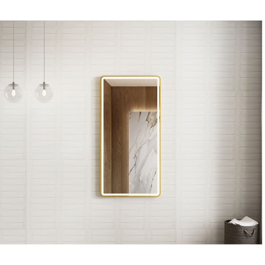 Зеркало Minotti Style Gold 600*1200