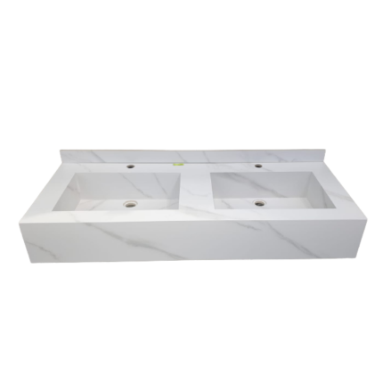 Раковина из искусственного камня - двойная чаша LUSSO 120см white ...