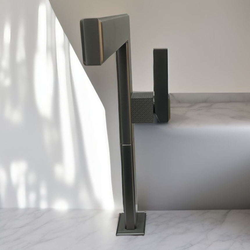 Смеситель для раковины Minotti Nuovo L-size Gun Metal