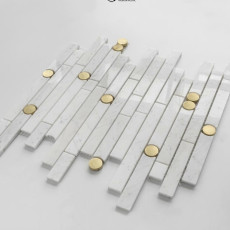 Каменная мозаика FSM2080 polish stone with metal 300*300