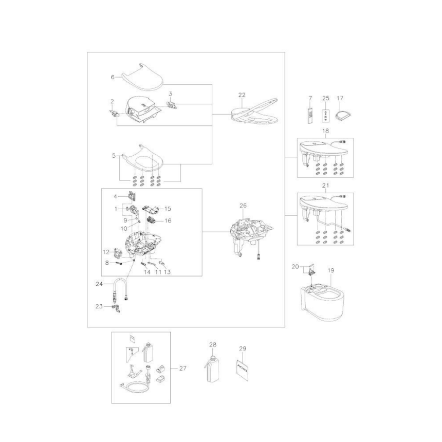 39354SH1 *Подвесной унитаз-биде GROHE Sensia Arena, альпин-белый