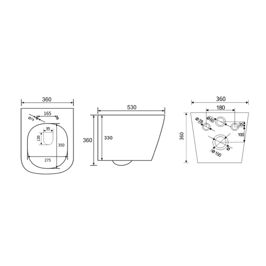 Унитаз подвесной Minotti Avanti matt white