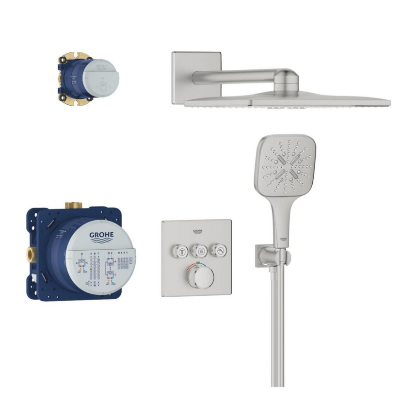 34864DC0 *Набор для комплектации душа GROHE Grohtherm SmartControl 310, суперсталь