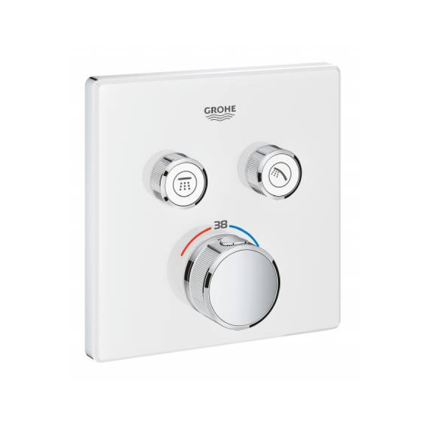 29156LS0 Внешняя часть термостата на 2 выхода GROHE Grohtherm SmartControl, белая луна