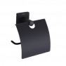 Бумагодержатель с крышкой LUSSO Black Cube