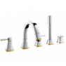 19919IG0 Смеситель для ванны GROHE Grandera с душевым гарнитуром, хром/золото