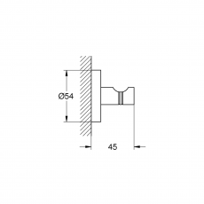 40364DС1 *Крючок для банного халата GROHE Essentials, суперсталь