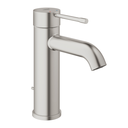 23589DC1 Смеситель для раковины GROHE Essence+ с донным клапаном, S-size, суперсталь