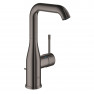 32628A01 Смеситель для раковины GROHE Essence New с донным клапаном, L-Size, темный графит глянец
