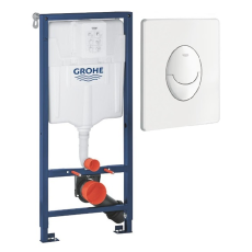 Инсталляция GROHE Rapid 38536001, жиынтықта 38505SH0 шайып жіберу панелі бар, альпі ақ