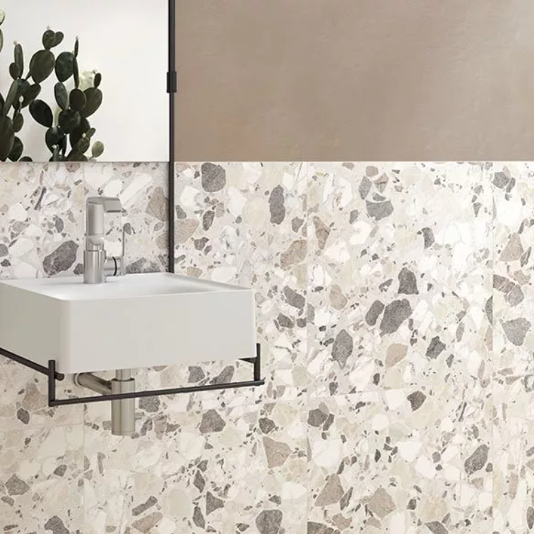 Marble-X декор Терраццо 600*600 керамогранит лаппатированный