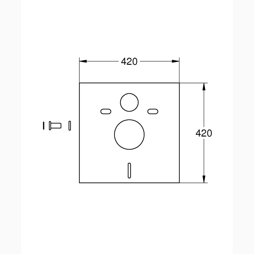 36501000 GROHE Rapid SL,5-1,Инсталляция с подвесным унитазом Euro ceramic, панель Arena Cosmopolitan
