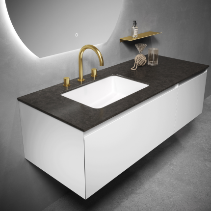 Тумба для ванной комнаты в комплекте с раковиной-столешницей Minotti ...