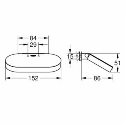 41069000 Держатель для туалетной бумаги GROHE Selection, с крышкой, хром