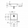 31719SD0 Мойка GROHE K200 60-S, 533 x 458 мм, оборачиваемая с одной чашей, нержавеющая сталь