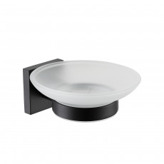 Мыльница стеклянная Minotti Black Cube